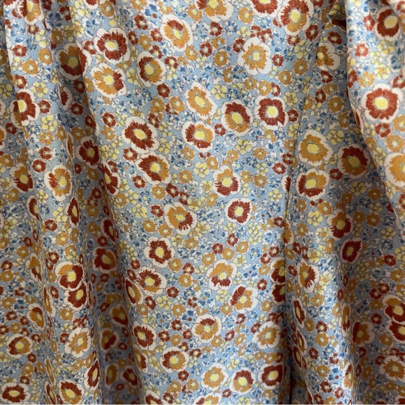 Rebecca Taylor Violet Fleur Silk Mini Dress Blue Combo size Med - Picture 4 of 16